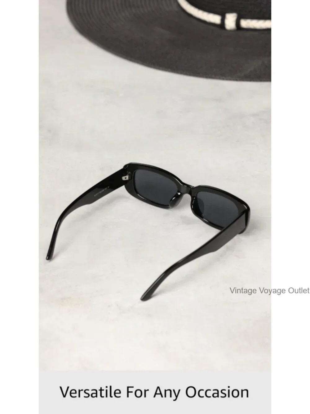 Rectangular Sunglasses UV400 Protection Retro Square Frame Eyewear